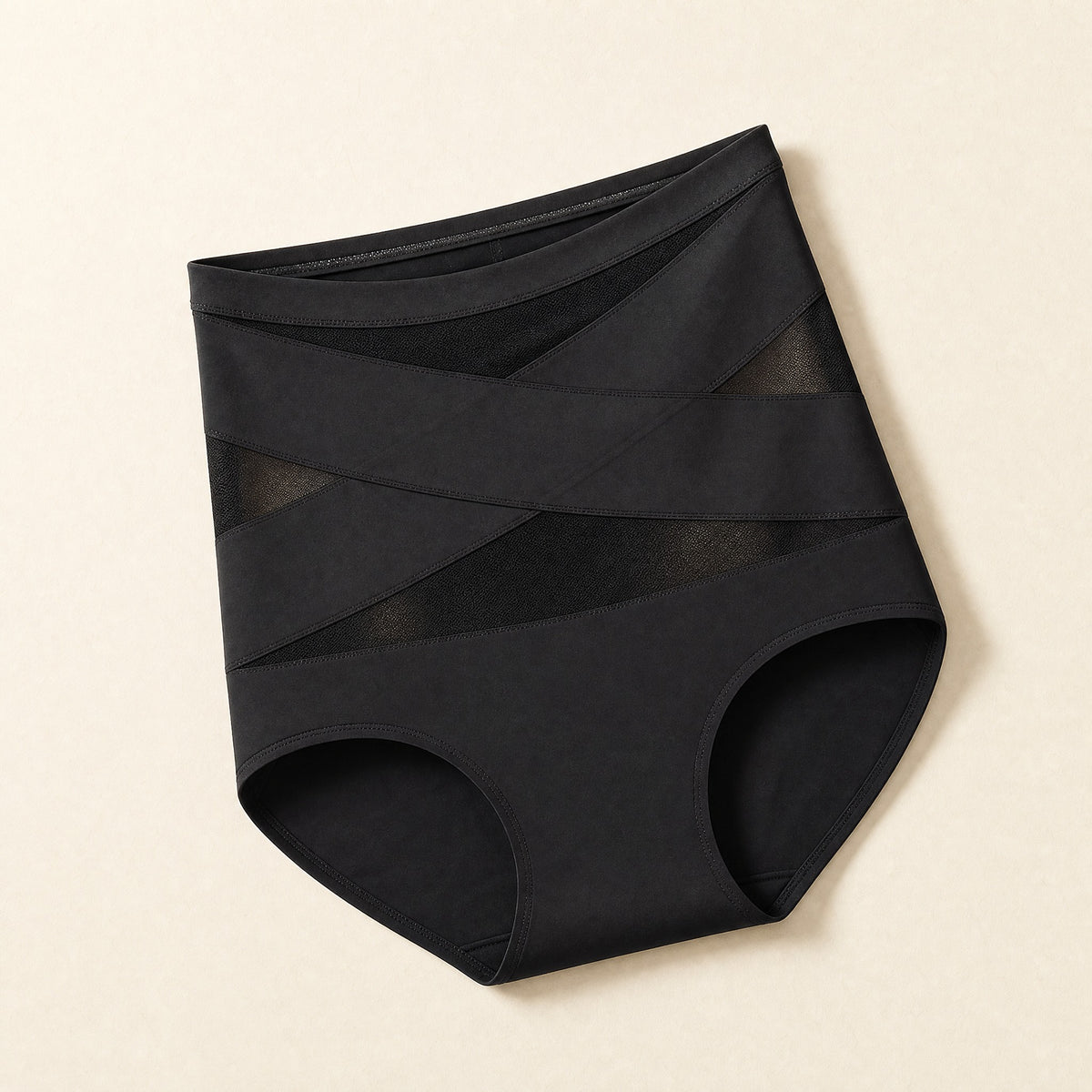 La Haute Tenue, culotte gainante taille haute, coloris noir
