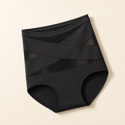 La Haute Tenue, culotte gainante taille haute, coloris noir