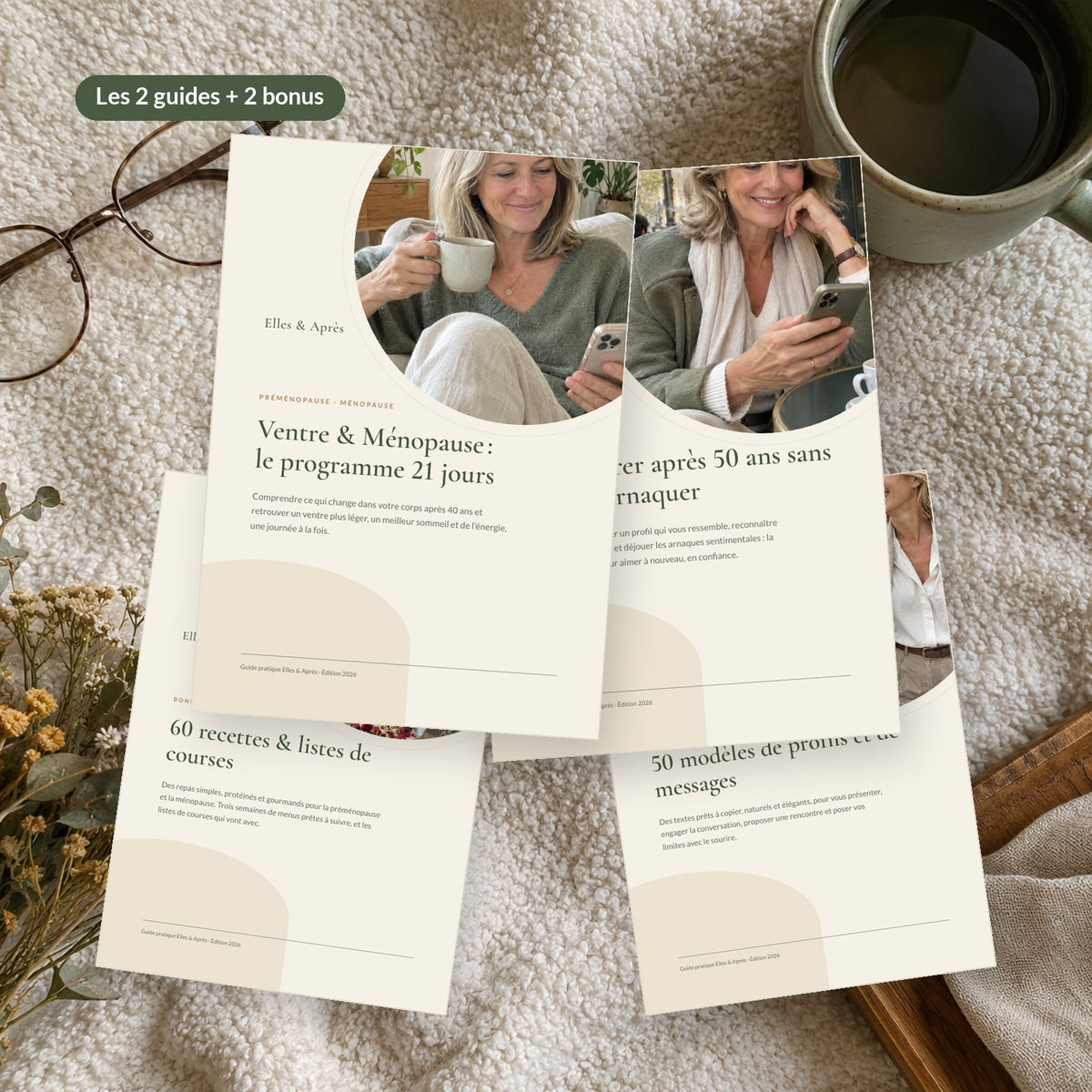 Les 2 guides et les 2 livrets bonus