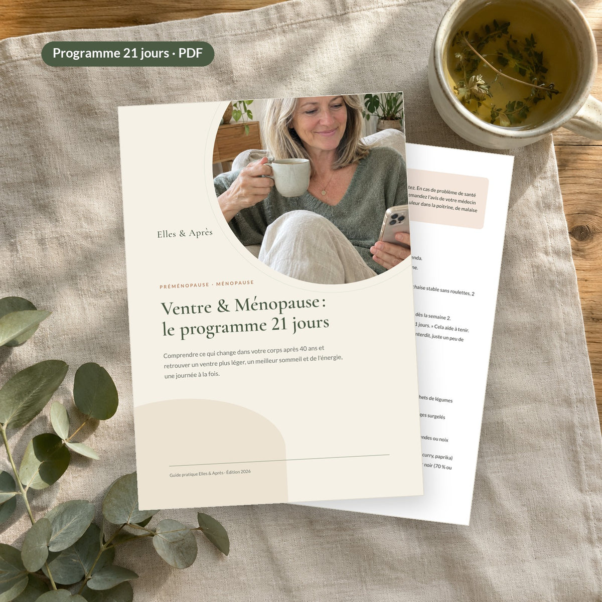 Programme Ventre & Ménopause 21 jours, guide PDF